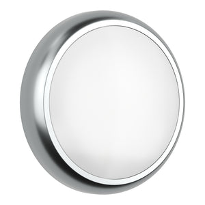 EUSTON CE3X5 | Round Bulkhead Light Fitting | LED Multi Wattage 8-16W | CCT 5-Colour | IP65 | 3hr Emergency | Chrome