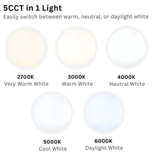 CE3X5 EDGE XLL Large 400mm Straight Edge Bulkhead Light | LED Multi Wattage 2800lm | Tri-Colour CCT | IP65 | White | Emergency