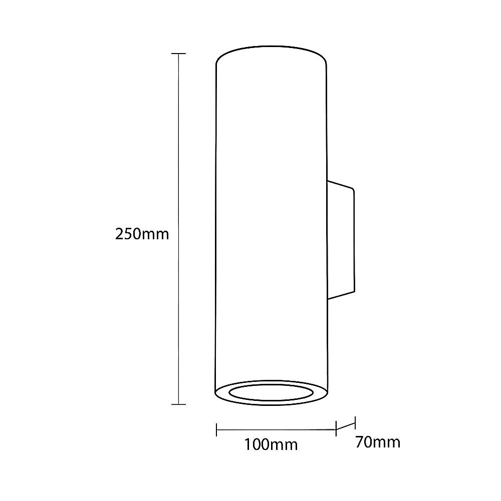 BURY Up Down Paintable Plaster Wall Uplighter Light | GU10 | Up Down Light Effect