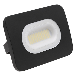 LED Mains Slim Flood Security Light | 50W 4000lm 4000K | IP65 | Black