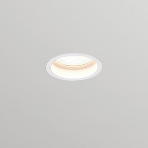 LIMA | Plaster-in Trimless Round | Fire Rated | Baffle Anti Glare Downlight | GU10 | White
