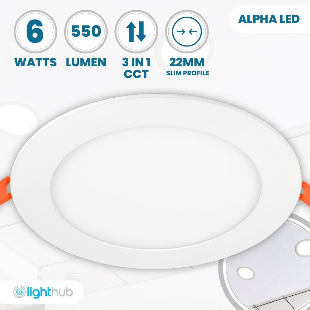 LED Panel Round Lights | Circular Panel Lights – LightHub Direct