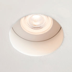CCT Fixed Plaster-in Trimless Round Dimmable Downlight | LED 6W | White | 3000K,4000K & 6500K