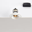 ELDON LED Plaster - in Trimless Round Downlight | Adjustable | GU10 | White | 4000K Neutral White Dimmable - LightHub Direct