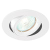 LED Adjustable Tilt Recessed Dimmable Downlight Fitting | 6W GU10 | 3000K Warm White | IP20 | White