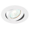 LED Adjustable Tilt Recessed Dimmable Downlight Fitting | 6W GU10 | 6000K Daylight White | IP20 | White