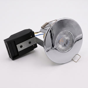 Chrome Fixed Fire-Rated Downlight – GU10 (FG-F-CH)