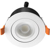 STRATA TILT | Tri-Colour CCT | Adjustable LED Fire Rated Downlight | Dimmable 6W 600lm | IP65 | White
