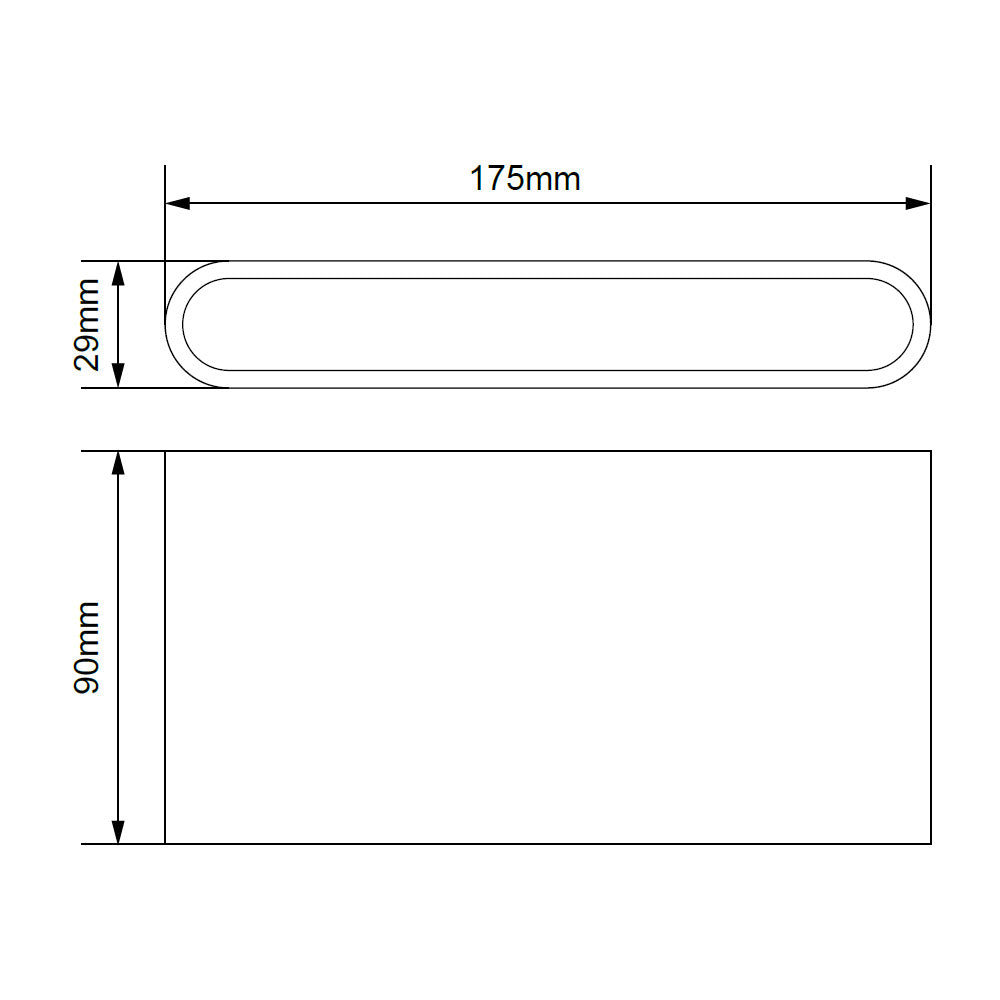 FELIX Up / Down Outdoor Aluminium Garden Porch Wall Light | LED | IP65 | Large | Black