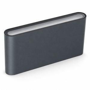 FELIX Up / Down Outdoor Aluminium Garden Porch Wall Light | LED | IP65 | Large | Dark Grey