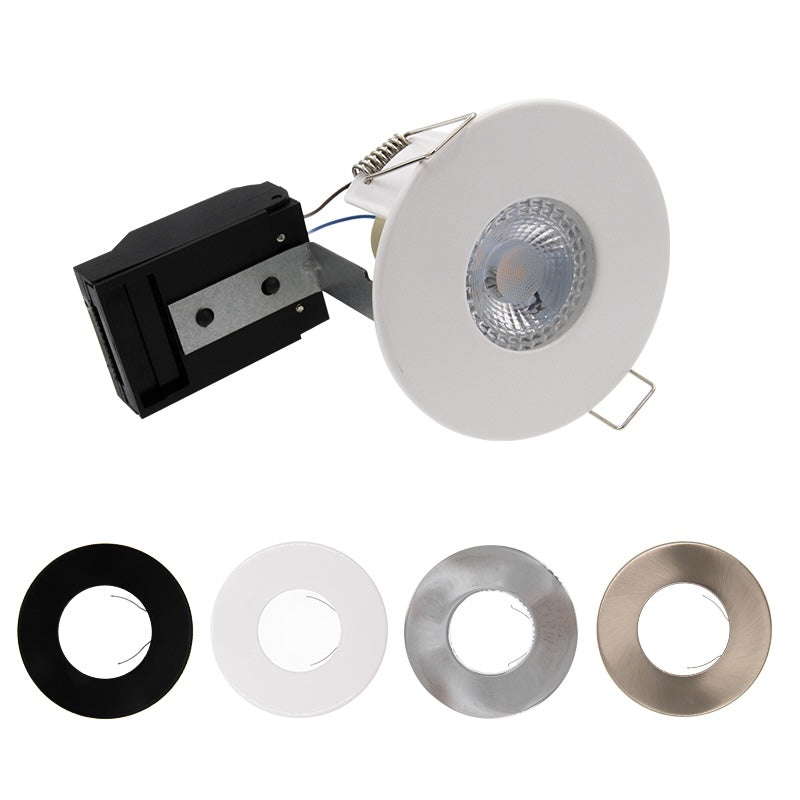 Chrome Fixed Fire-Rated Downlight – GU10 (FG-F-CH)