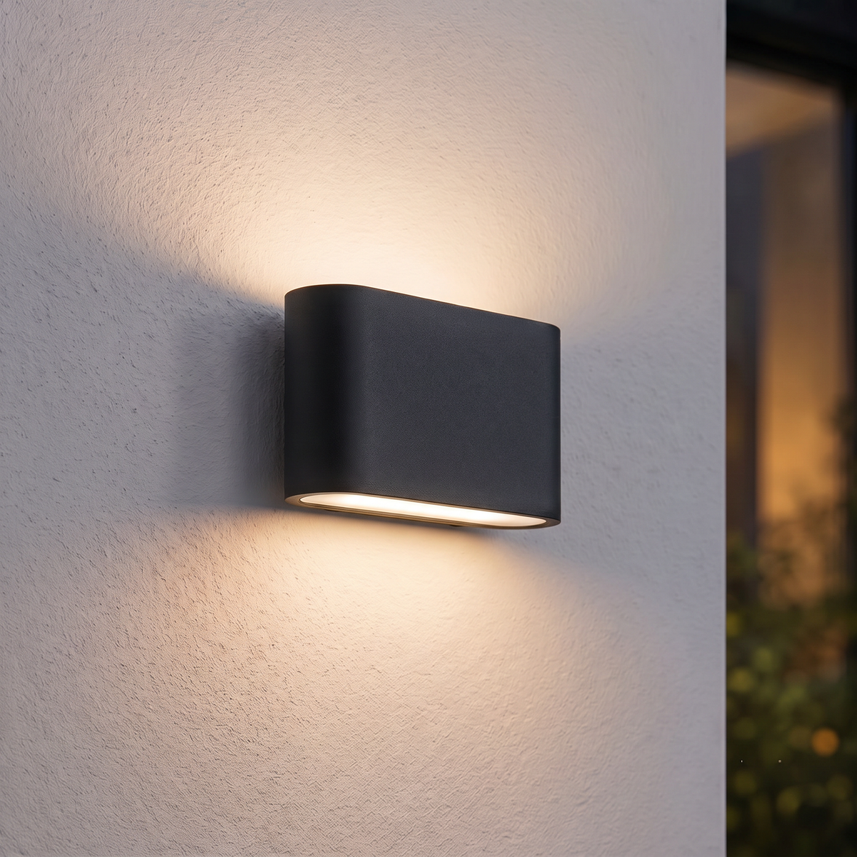 FELIX Up / Down Outdoor Aluminium Garden Porch Wall Light | LED | IP65 | Matte Black