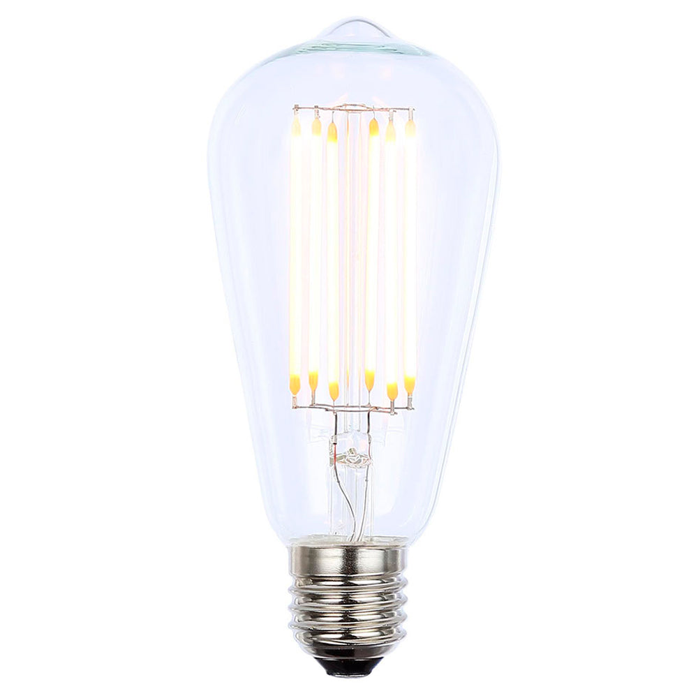 E27 (ES) ST64 LED Vintage Clear Decorative Bulb Dimmable | 6W 500Lm | 2000K Very Warm White