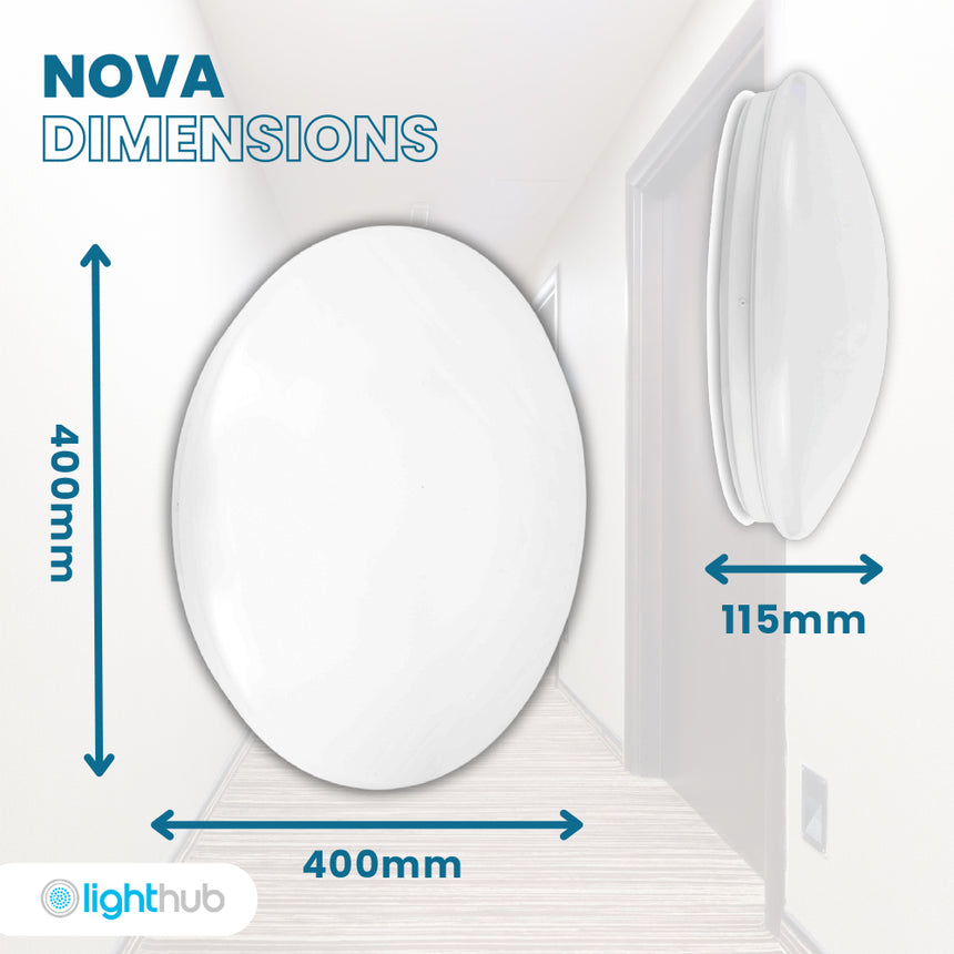 Large 40mm LED 30W Commercial Bulkhead Light CCT IP44 | In Stock ...