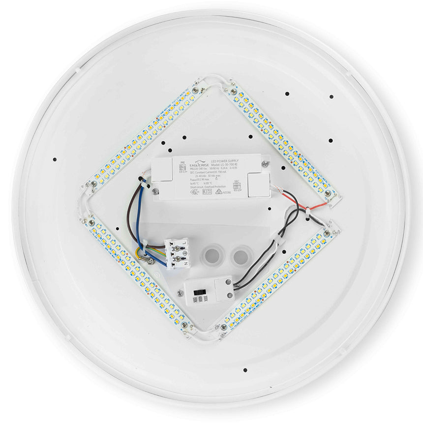 Large 40mm LED 30W Commercial Bulkhead Light CCT IP44 | In Stock ...