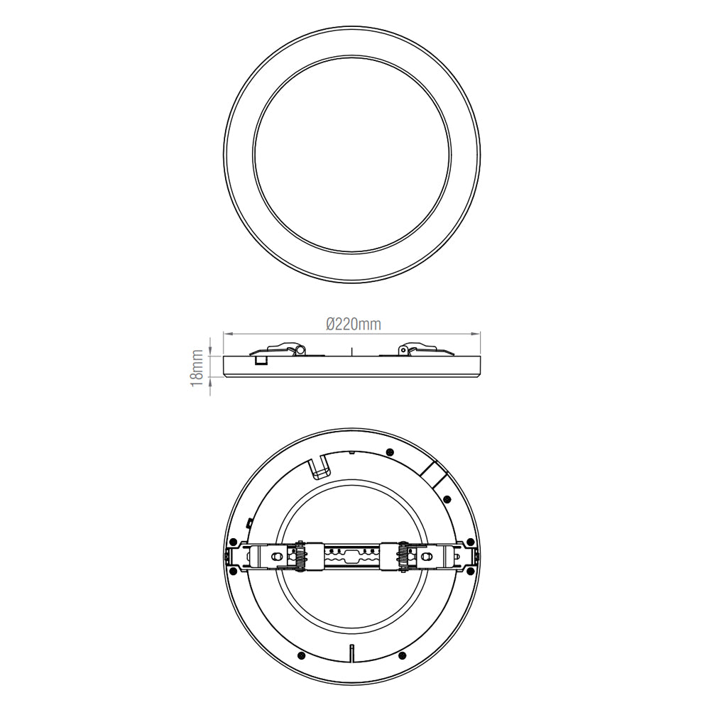 Led Round Light Part LED Panel Round Lights | Circular Panel Lights – LightHub Direct