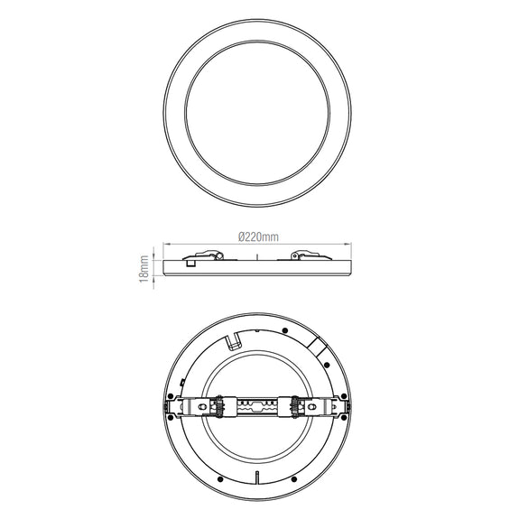 LED Panel Round Lights | Circular Panel Lights – LightHub Direct