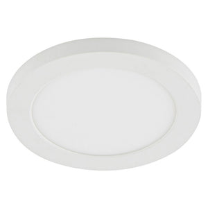 Adjustable Slim Flat Recessed / Surface Round Downlight Panel Light Fitting | LED 12W 1200lm | CCT Tri-Colour | IP44 | White