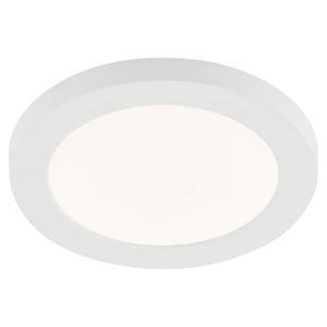 Adjustable Slim Flat Recessed / Surface Round Downlight Panel Light Fitting | LED 12W 1200lm | CCT Tri-Colour | IP44 | White