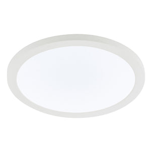 Adjustable Slim Flat Recessed / Surface Round Downlight Panel Light Fitting | LED 24W 2400lm | CCT Tri-Colour | IP44 | White