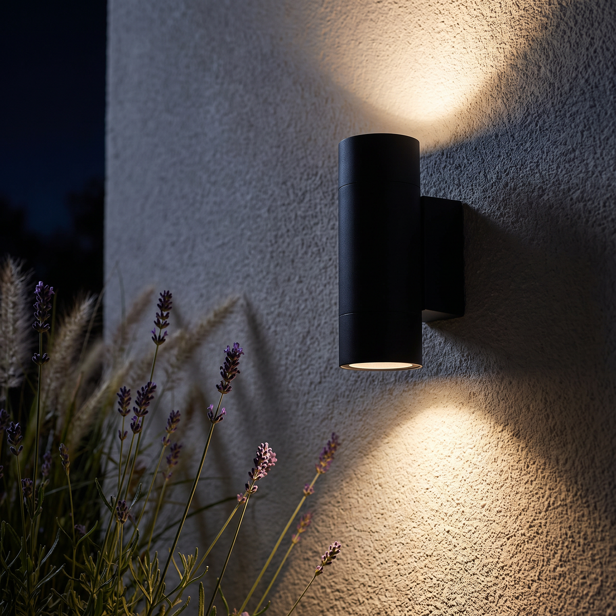 SONA-2 Up & Down Outdoor Wall Light | 2 x GU10 | IP65 | Matt Black