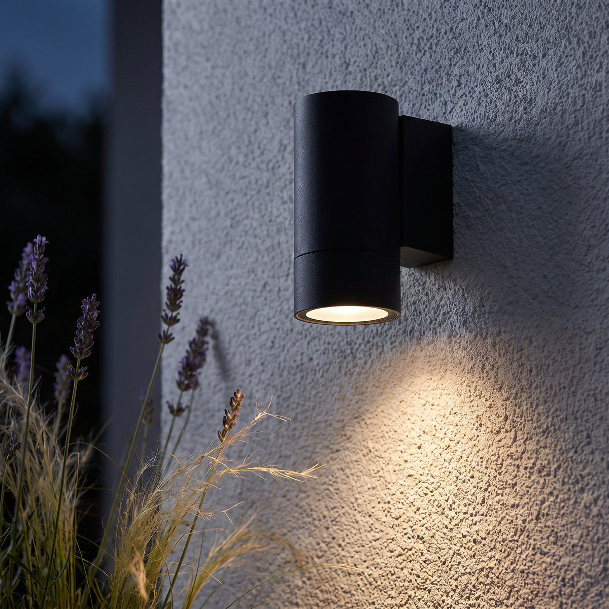 SONA-1 Outdoor Down Wall Light | GU10 | IP65 | Matt Black