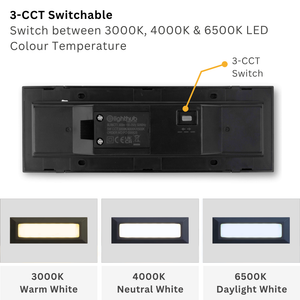 RADNOR Outdoor Surface Wall Brick Light | LED | IP65 | CCT Tri-Colour Switchable