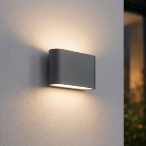 FELIX Up / Down Outdoor Aluminium Garden Porch Wall Light | LED | IP65 | Dark Grey