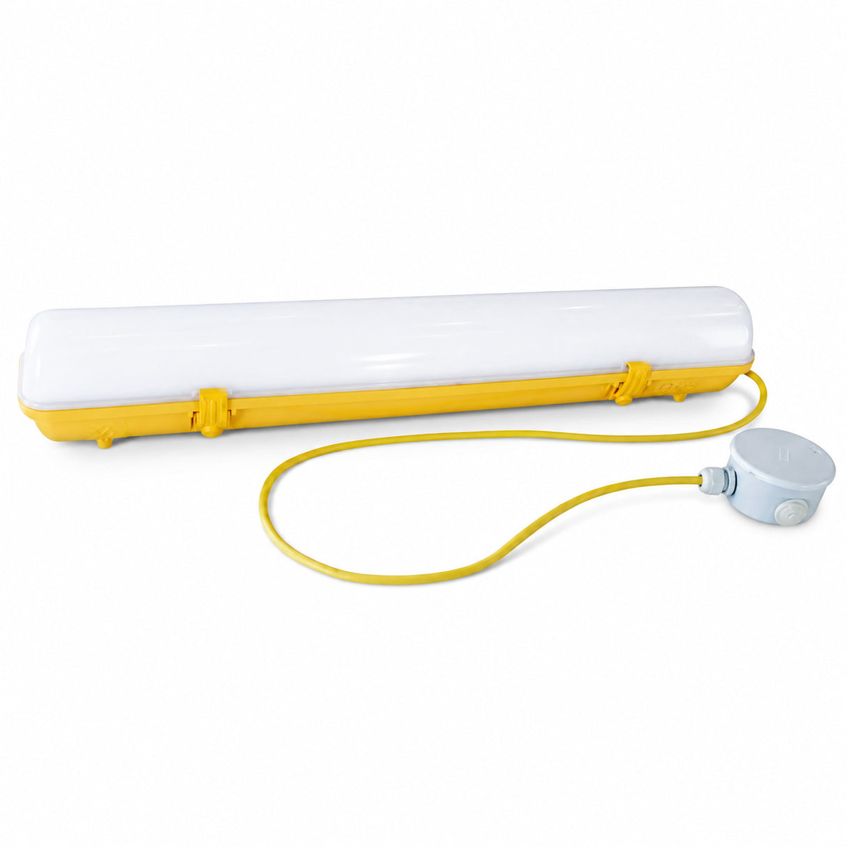CAMDEN 110V Anti-Corrosive LED Batten Light | 2ft 20W 2600lm | 4000K Cool White | IP65 | With 1m Cable & Junction Box