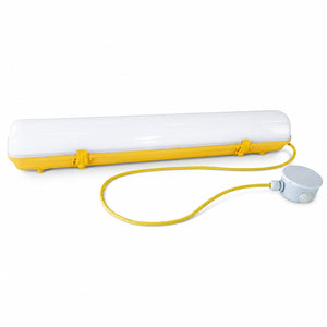 CAMDEN 110V Anti-Corrosive LED Batten Light | 2ft 20W 2600lm | 4000K Cool White | IP65 | With 1m Cable & Junction Box