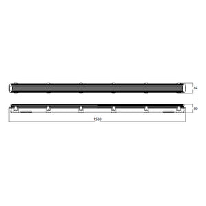 CAMDEN 110V Anti-Corrosive LED Batten Light | 5ft 35W 4550lm | 4000K Cool White | IP65 | With 1m Cable & Junction Box