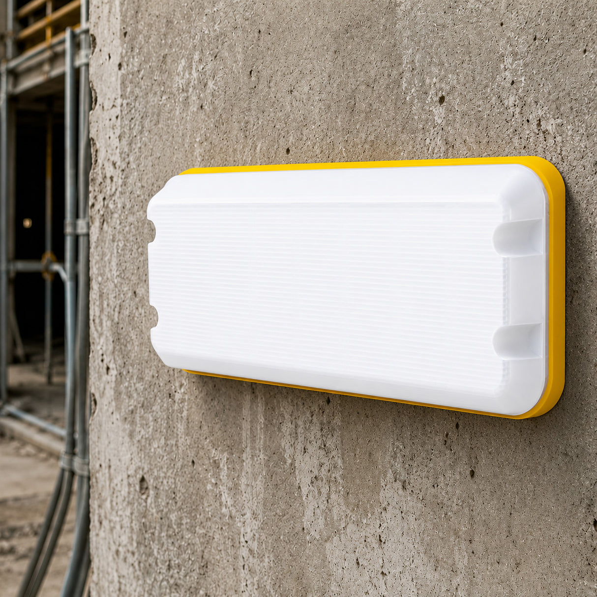 NERO Dual Voltage LED Bulkhead Light | 8W 1000lm | 5700K | 110-240V | IP65 | with White Diffuser