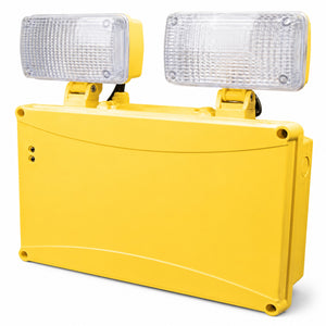 GEMINI 110V Emergency Twin Spot Light | LED 4W 2 x 250lm | 6500K Daylight White | IP65 | Non-Maintained