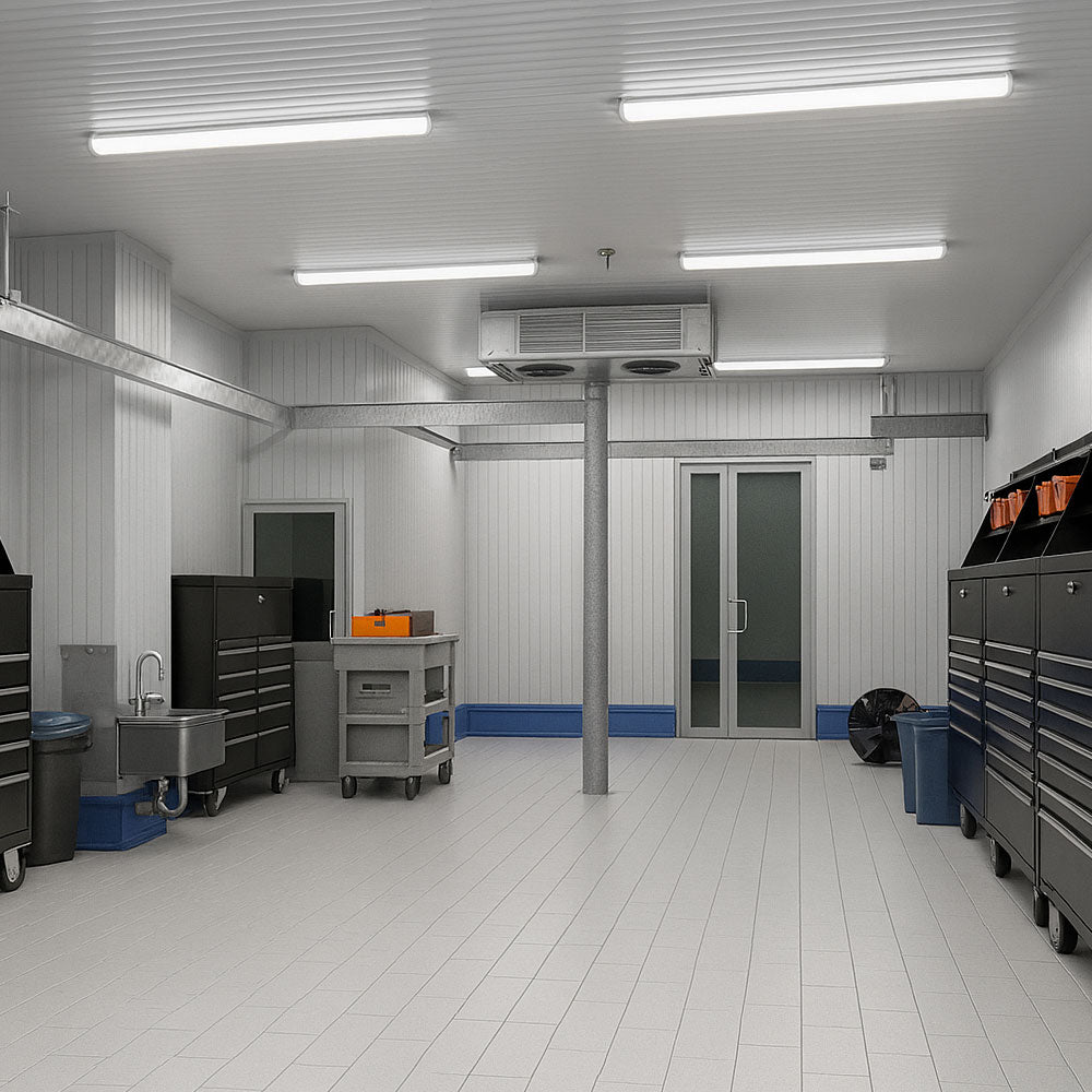 TORO Non-Corrosive LED Batten Light | 6ft High Lumen 8400lm | CCT Tri-Colour & Multi Wattage | IP65 | Microwave
