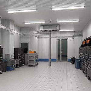 TORO Non-Corrosive LED Batten Light | 6ft High Lumen 8400lm | CCT Tri-Colour & Multi Wattage | IP65 | Microwave