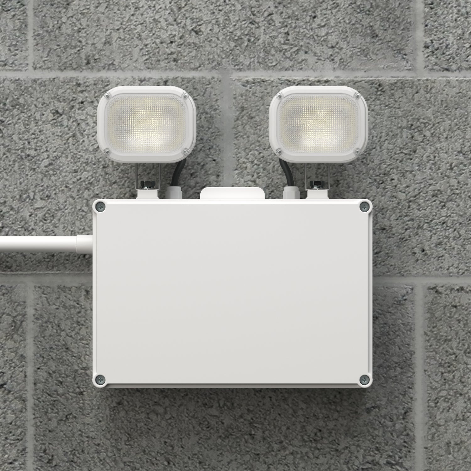 Ip65 Light Testing IP65 LED Self Test Twin Spot Non Maintained Wall Light | 3hr Emergency ...
