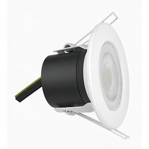 Trade 10 Pack | Fire Rated Dimmable Downlight Fitting | LED 5W 480lm | 4000K Warm White | IP65 | White