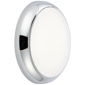 ACTON CCT Slim Bulkhead Light Fitting | LED Multi Wattage 1800lm | CCT Tri-Colour Switchable | IP65 | Chrome | Microwave Motion Sensor