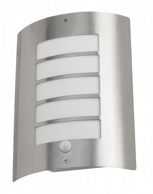 Outdoor Half Lantern Wall Light with PIR Motion Sensor | E27 IP44 | Stainless Steel