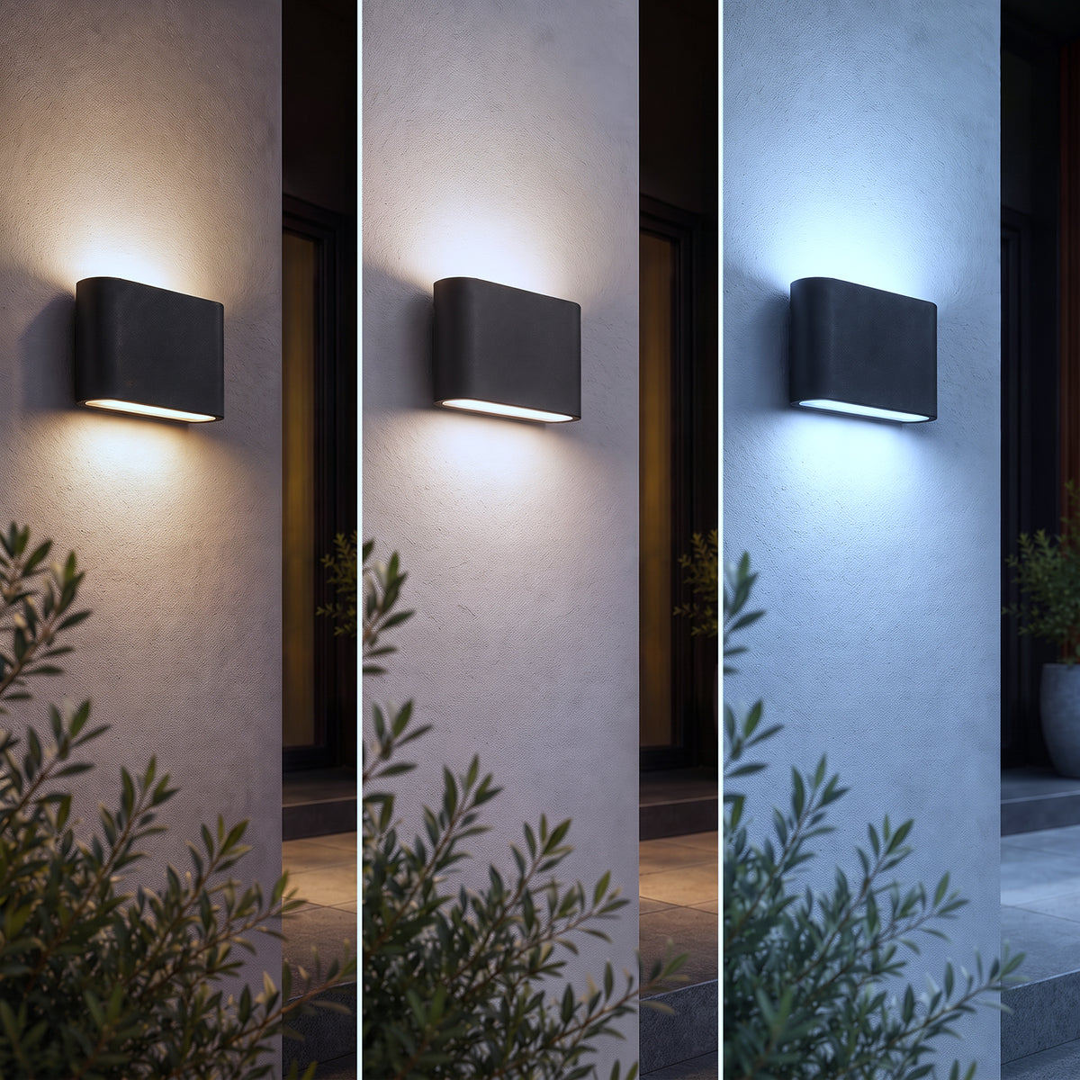 FELIX Up / Down Outdoor Aluminium Garden Porch Wall Light | LED | IP65 | Matte Black