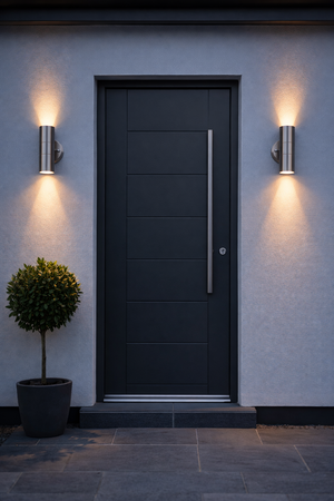 Up/Down Outdoor Wall Light | GU10 IP44 | Brushed Stainless Steel