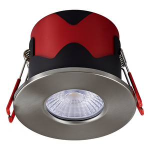 ONYX | Quad-Colour CCT | LED Fire Rated Downlight | Dimmable 7W 750lm  | IP65 | Brushed Chrome