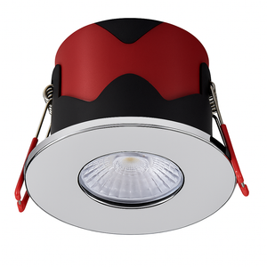 ONYX | Quad-Colour CCT | LED Fire Rated Downlight | Dimmable 7W 750lm  | IP65 | Polished Chrome