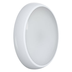 EUSTON CCT Slim Bulkhead Light Fitting | LED 14W 1430lm | CCT Tri-Colour Switchable | IP65 | 3hr Emergency Function | Microwave Motion Sensor