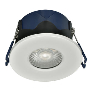 ONYX | Quad-Colour CCT | LED Fire Rated Downlight | Dimmable 5W 567lm | IP65 | White