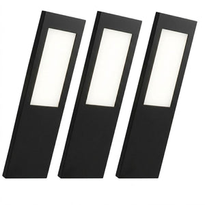 Slim Under-Cabinet Rectangle 3 Pack Kit with Driver | LED 3.5W | IP20 | 4000K Neutral White | Black