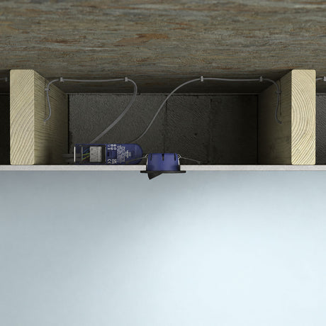 SPEY | Quad - Colour CCT | LED Tilt Adjustable Fire Rated Downlight | Dimmable 7W 750lm | IP65 | Matt Black - LightHub Direct