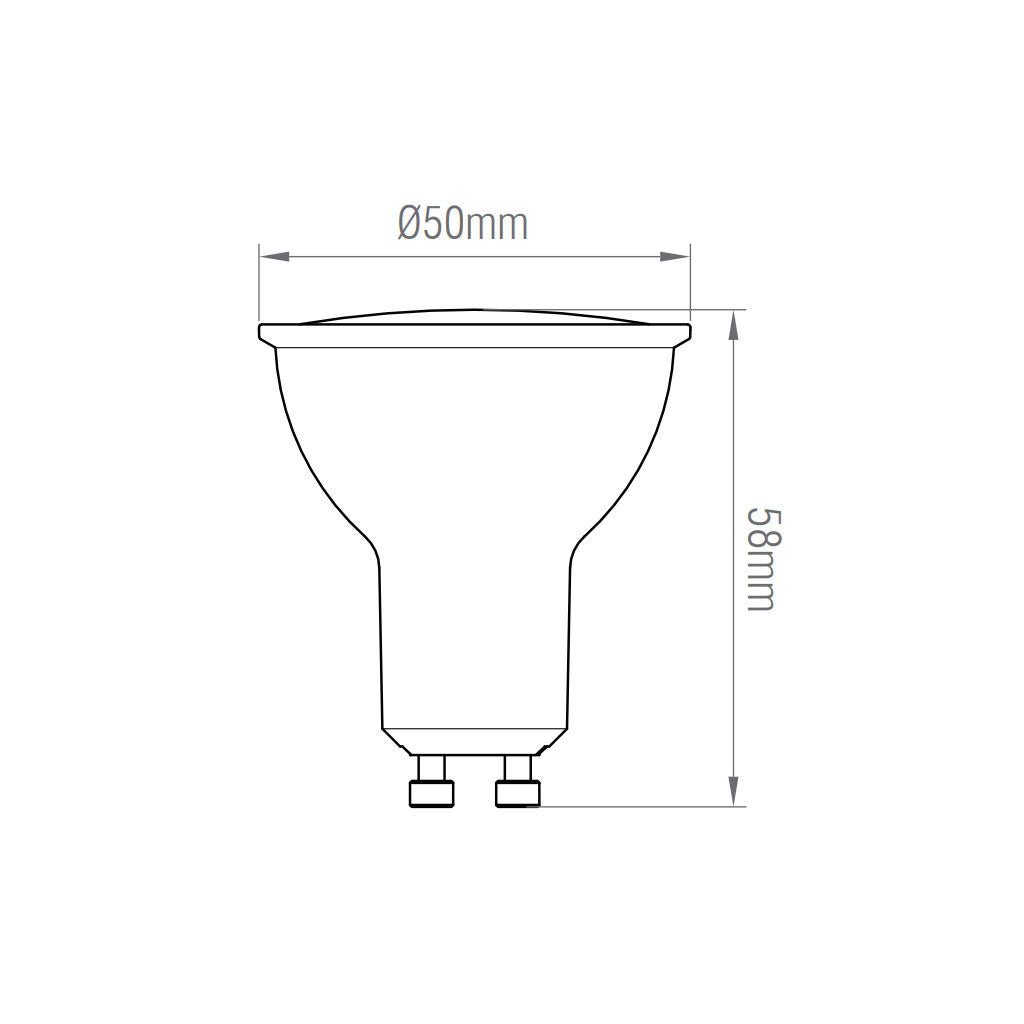 WiFi RGB+CCT 2700K-6500K | GU10 LED Dimmable SpotLight Bulb | 5W 350 Lumens