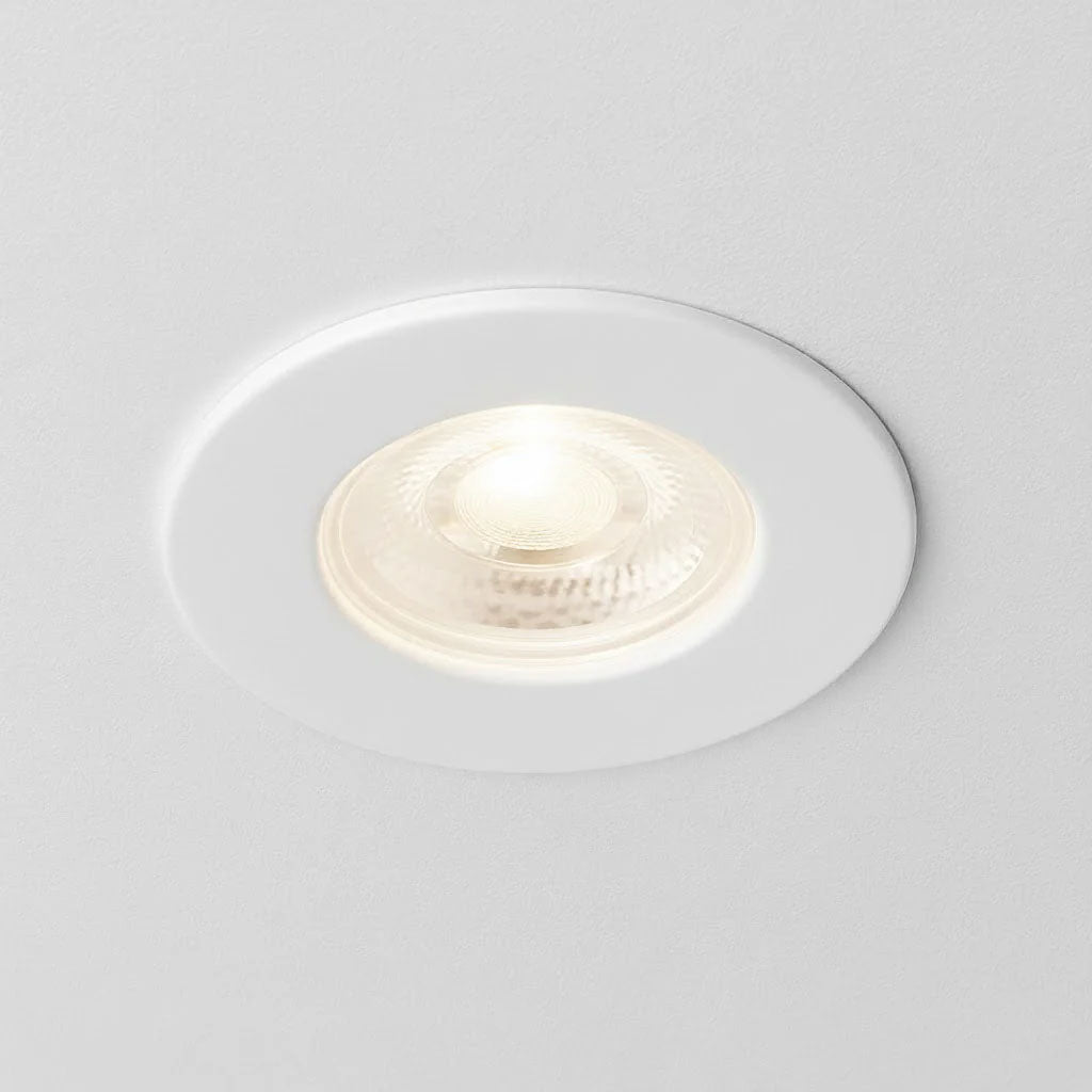 Trade 10 Pack | Fire Rated Dimmable Downlight Fitting | LED 5W 480lm | 4000K Warm White | IP65 | White