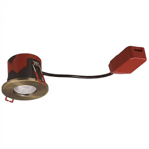 ONYX | Quad-Colour CCT | LED Fire Rated Downlight | Dimmable 7W 750lm  | IP65 | Antique Brass